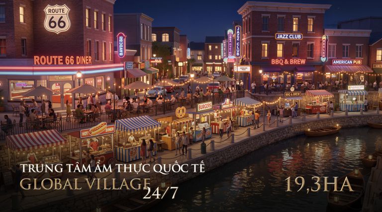 Trung tâm ẩm thực quốc tế 19,3ha