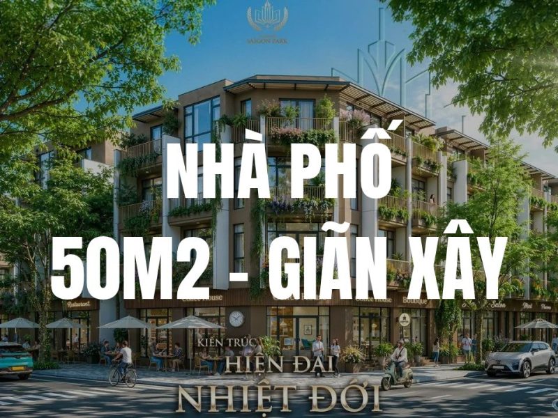 Nhà phố 50m2 Vinhomes Sài Gòn Park AS85-40